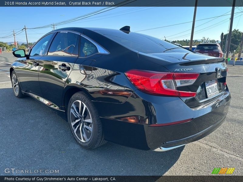 Crystal Black Pearl / Black 2018 Honda Accord Hybrid Sedan