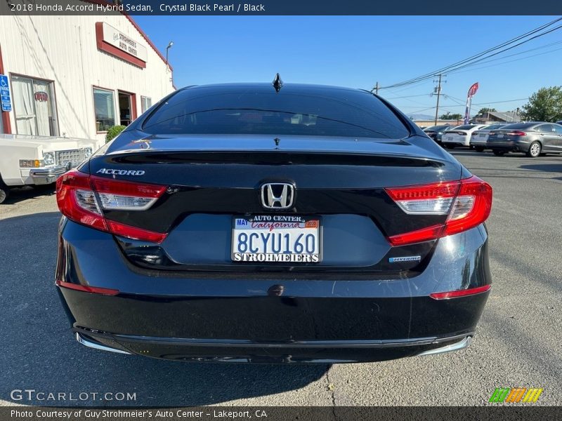 Crystal Black Pearl / Black 2018 Honda Accord Hybrid Sedan