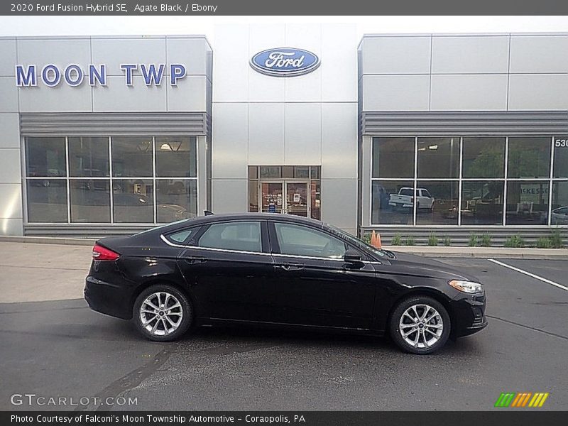 Agate Black / Ebony 2020 Ford Fusion Hybrid SE