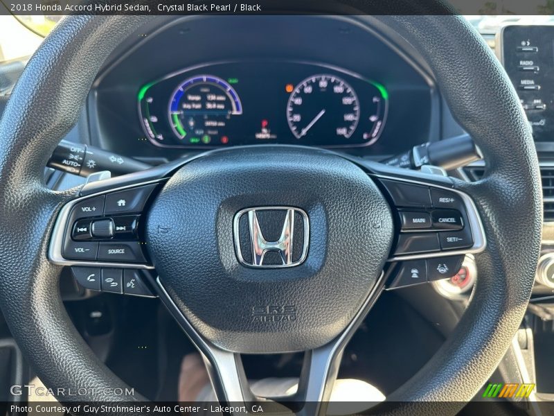 Crystal Black Pearl / Black 2018 Honda Accord Hybrid Sedan