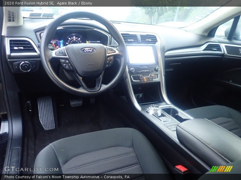 Agate Black / Ebony 2020 Ford Fusion Hybrid SE