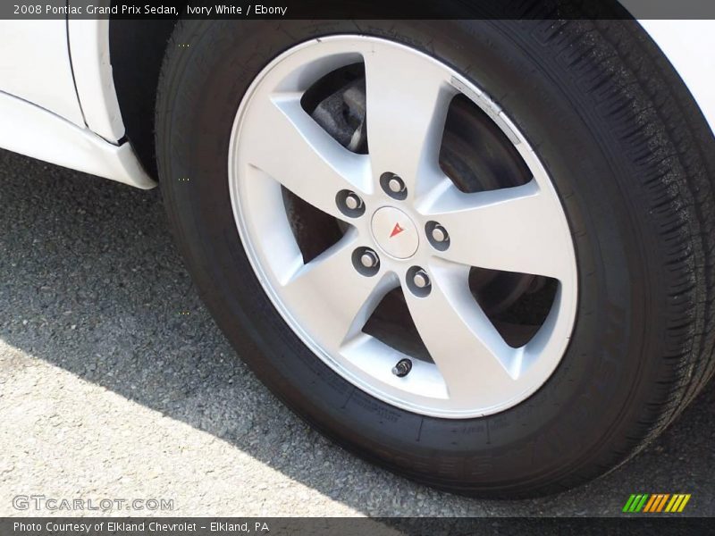 Ivory White / Ebony 2008 Pontiac Grand Prix Sedan