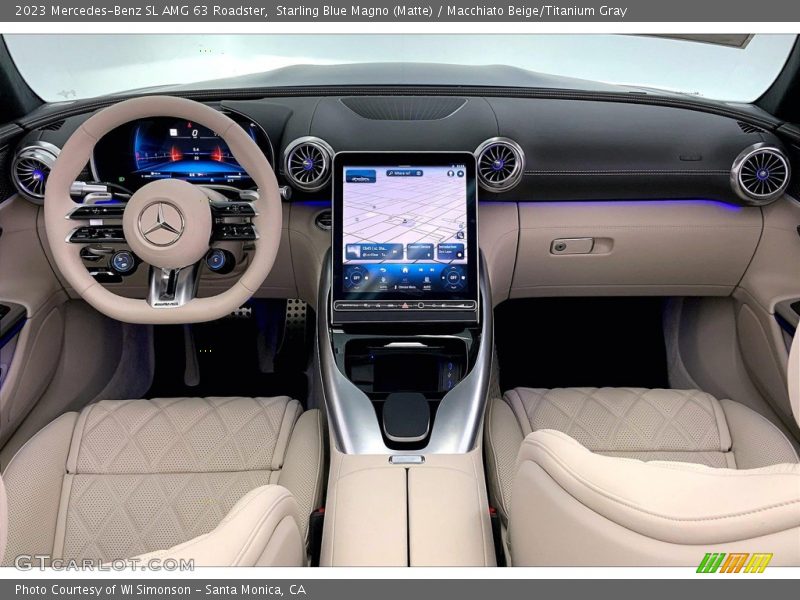 Dashboard of 2023 SL AMG 63 Roadster