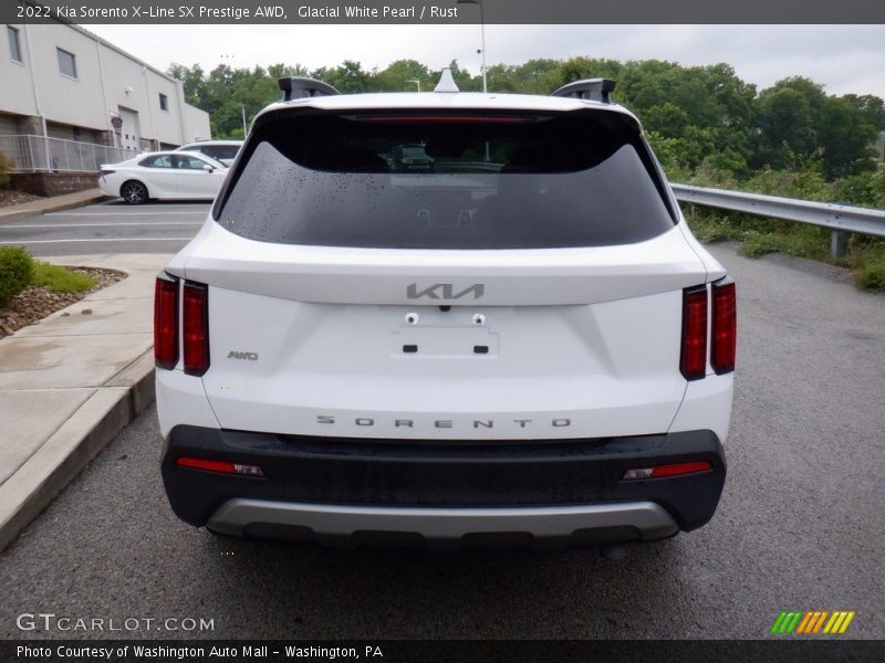 Glacial White Pearl / Rust 2022 Kia Sorento X-Line SX Prestige AWD