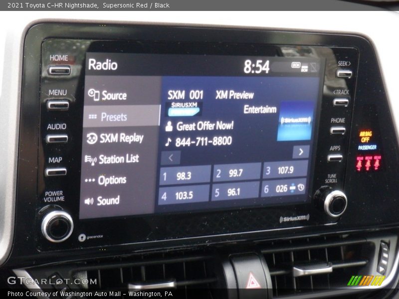 Supersonic Red / Black 2021 Toyota C-HR Nightshade
