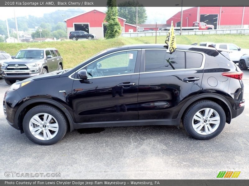 Black Cherry / Black 2018 Kia Sportage LX AWD