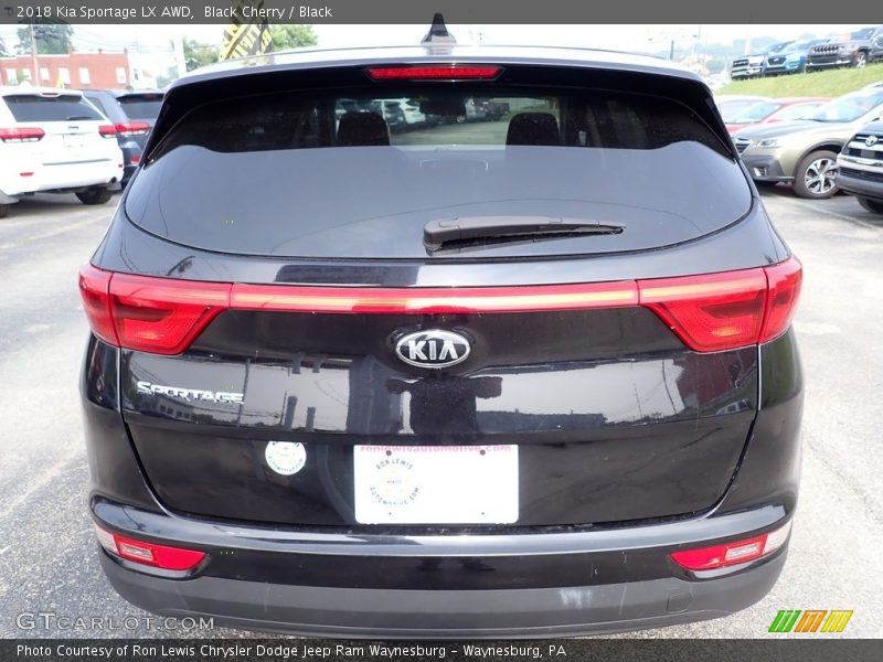 Black Cherry / Black 2018 Kia Sportage LX AWD