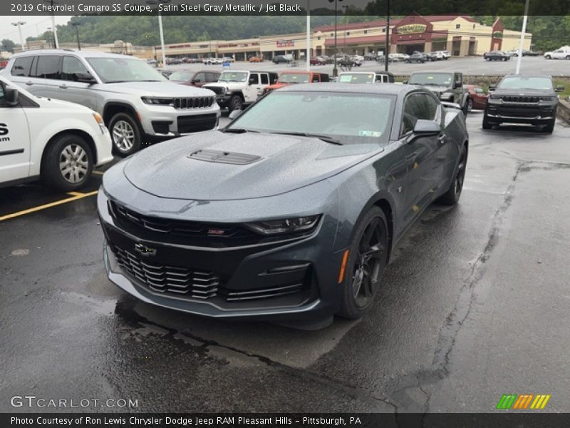 Satin Steel Gray Metallic / Jet Black 2019 Chevrolet Camaro SS Coupe