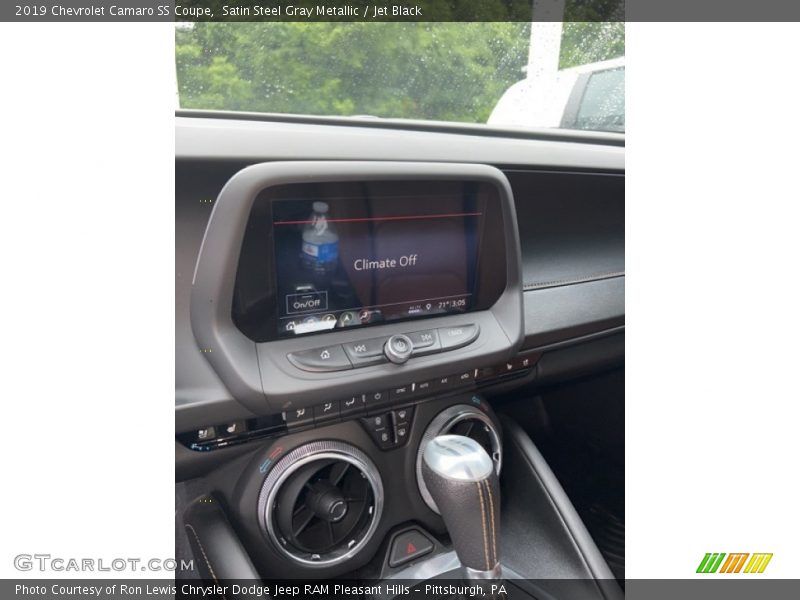 Satin Steel Gray Metallic / Jet Black 2019 Chevrolet Camaro SS Coupe