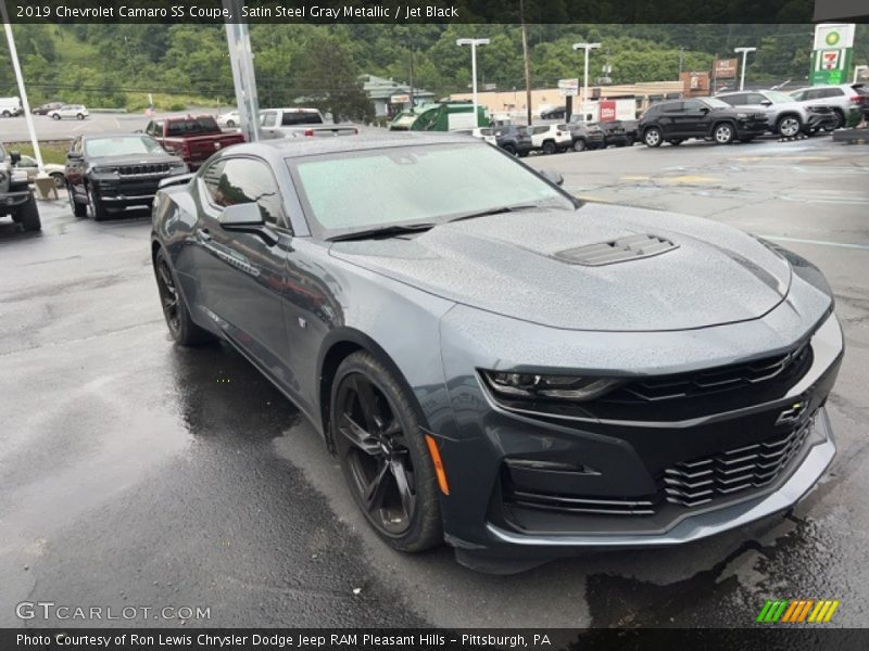 Satin Steel Gray Metallic / Jet Black 2019 Chevrolet Camaro SS Coupe