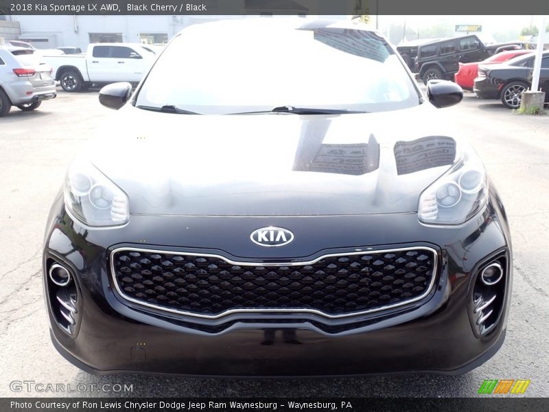 Black Cherry / Black 2018 Kia Sportage LX AWD