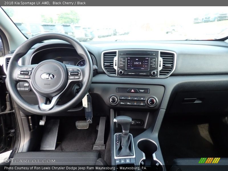 Black Cherry / Black 2018 Kia Sportage LX AWD