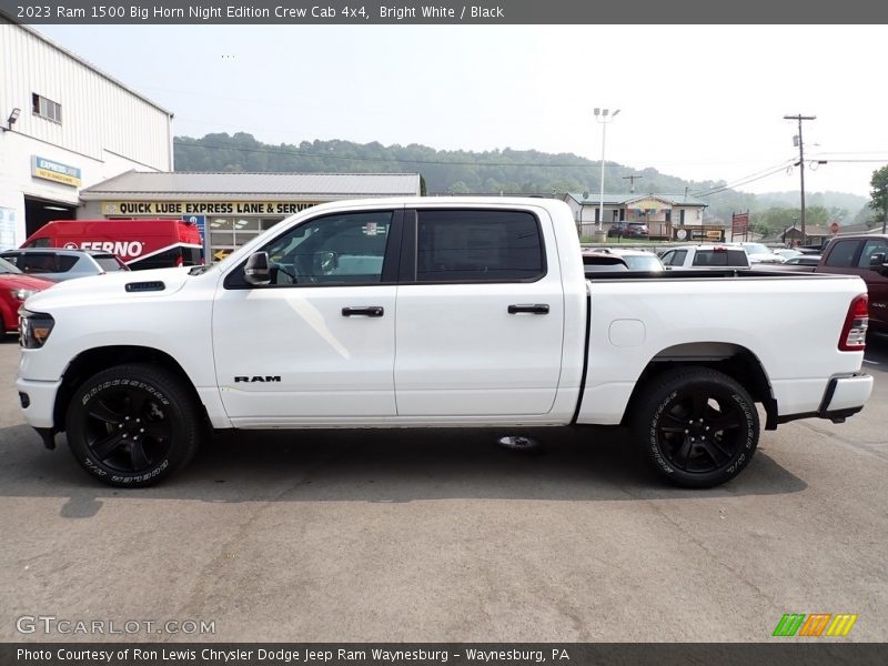 Bright White / Black 2023 Ram 1500 Big Horn Night Edition Crew Cab 4x4