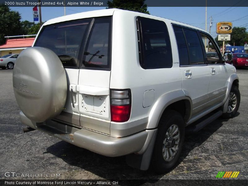 Alpine White / Beige 2000 Isuzu Trooper Limited 4x4