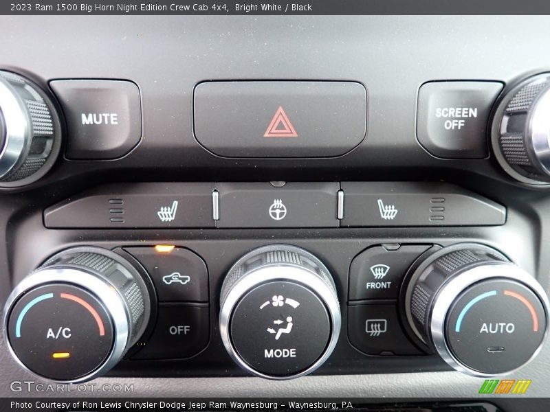 Controls of 2023 1500 Big Horn Night Edition Crew Cab 4x4