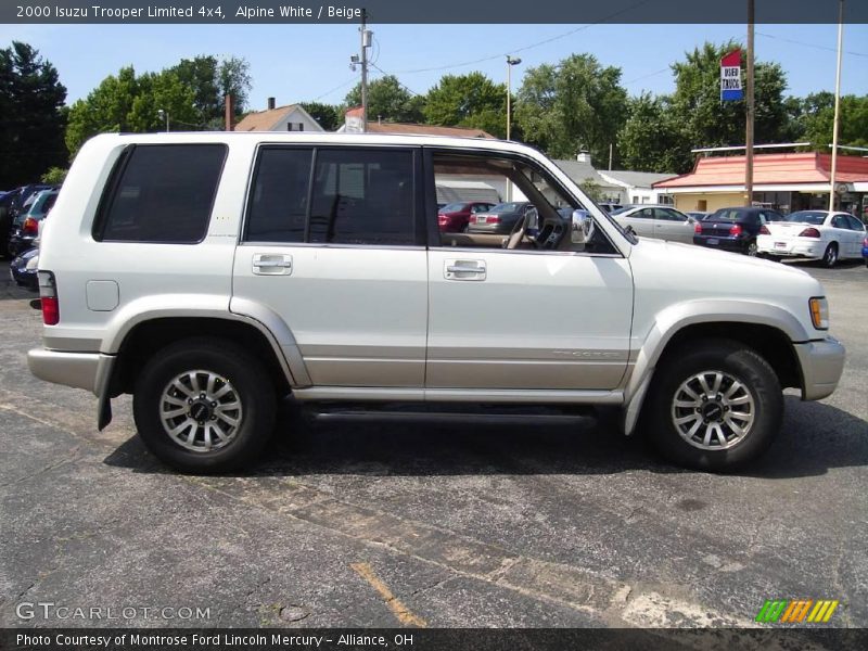 Alpine White / Beige 2000 Isuzu Trooper Limited 4x4