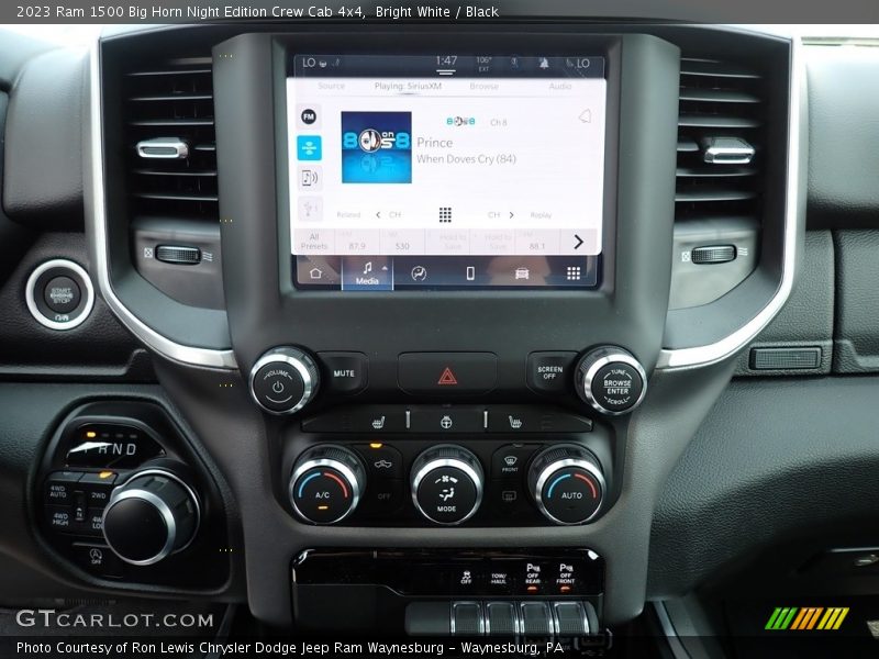 Controls of 2023 1500 Big Horn Night Edition Crew Cab 4x4