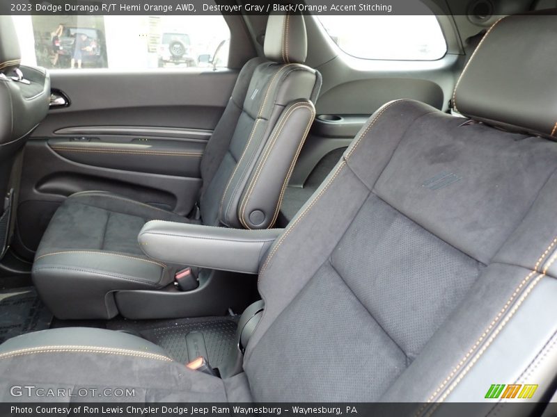 Rear Seat of 2023 Durango R/T Hemi Orange AWD