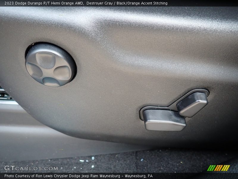 Destroyer Gray / Black/Orange Accent Stitching 2023 Dodge Durango R/T Hemi Orange AWD