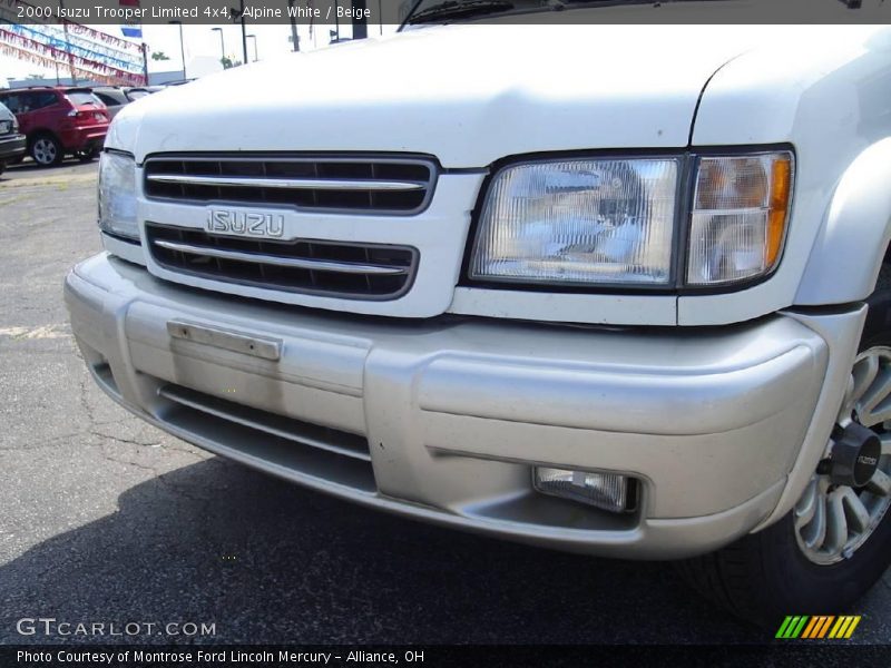 Alpine White / Beige 2000 Isuzu Trooper Limited 4x4