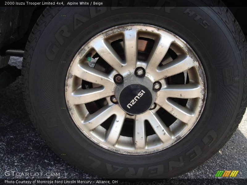 Alpine White / Beige 2000 Isuzu Trooper Limited 4x4