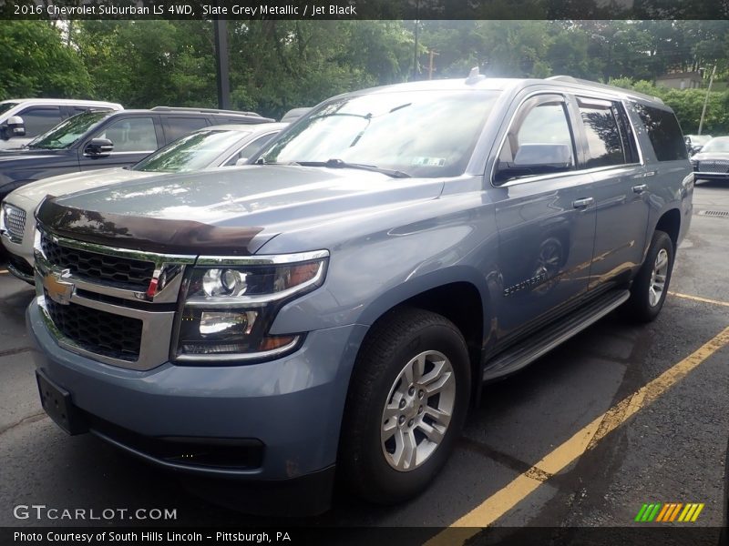 Slate Grey Metallic / Jet Black 2016 Chevrolet Suburban LS 4WD