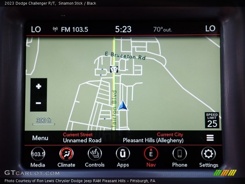 Navigation of 2023 Challenger R/T