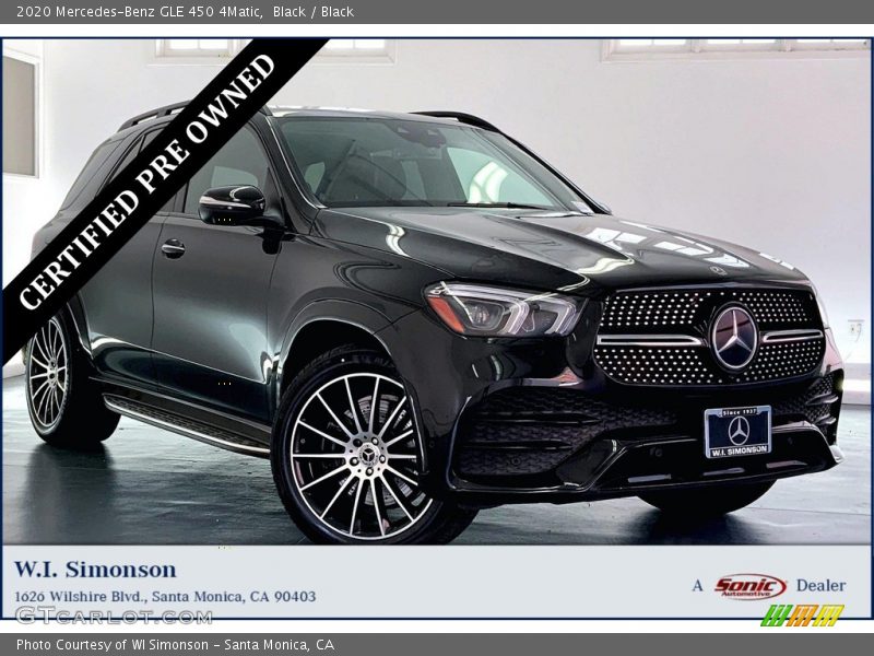 Black / Black 2020 Mercedes-Benz GLE 450 4Matic