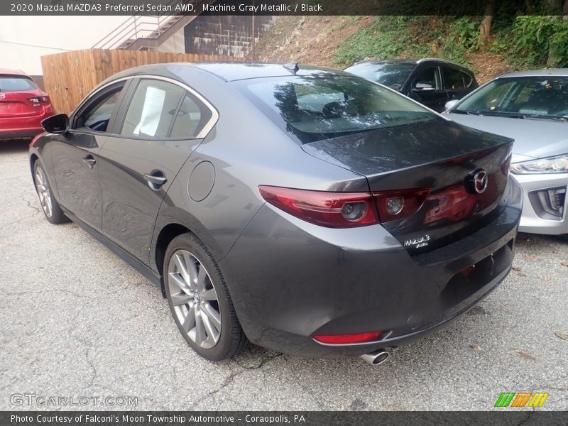 Machine Gray Metallic / Black 2020 Mazda MAZDA3 Preferred Sedan AWD