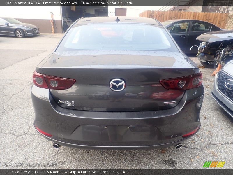 Machine Gray Metallic / Black 2020 Mazda MAZDA3 Preferred Sedan AWD