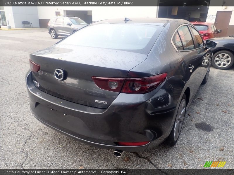 Machine Gray Metallic / Black 2020 Mazda MAZDA3 Preferred Sedan AWD