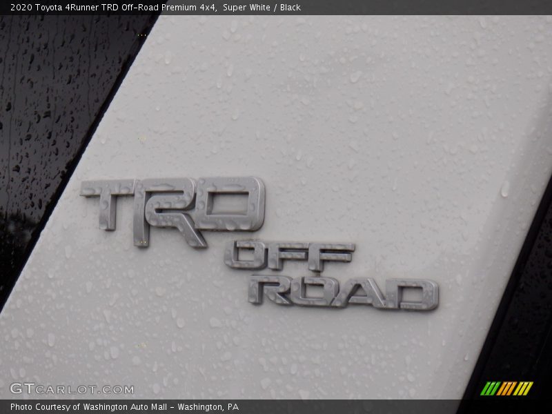 Super White / Black 2020 Toyota 4Runner TRD Off-Road Premium 4x4