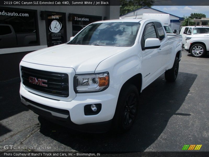 Summit White / Jet Black 2019 GMC Canyon SLE Extended Cab 4WD