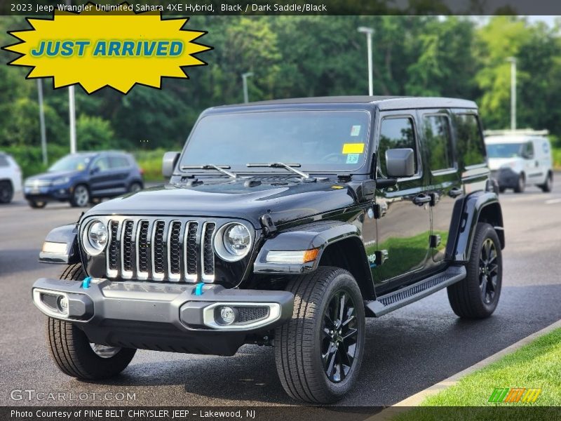 Black / Dark Saddle/Black 2023 Jeep Wrangler Unlimited Sahara 4XE Hybrid