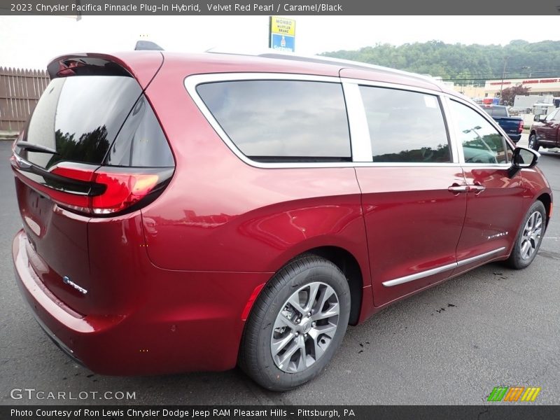 Velvet Red Pearl / Caramel/Black 2023 Chrysler Pacifica Pinnacle Plug-In Hybrid