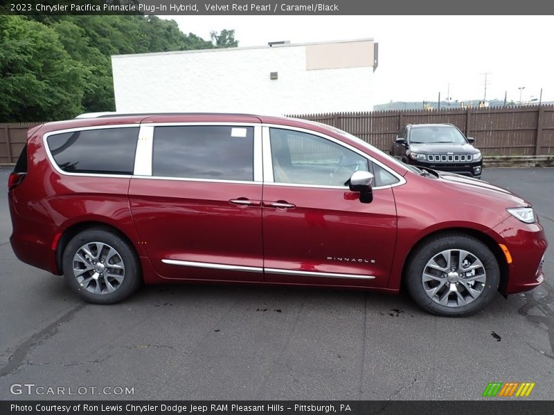 Velvet Red Pearl / Caramel/Black 2023 Chrysler Pacifica Pinnacle Plug-In Hybrid