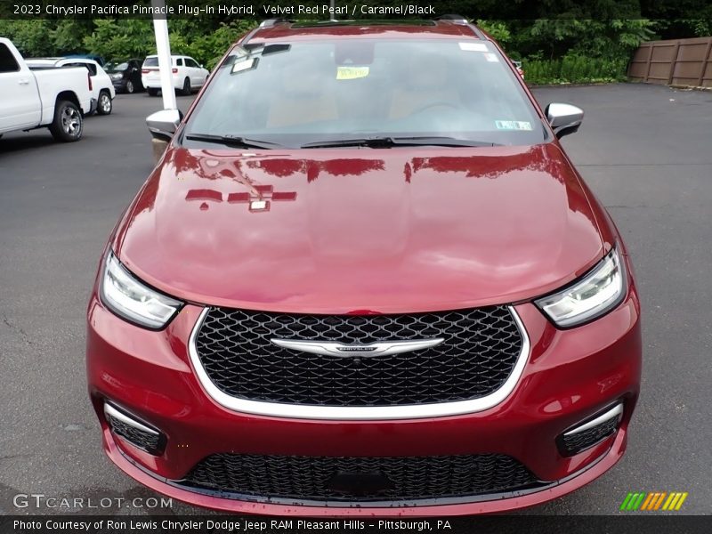 Velvet Red Pearl / Caramel/Black 2023 Chrysler Pacifica Pinnacle Plug-In Hybrid