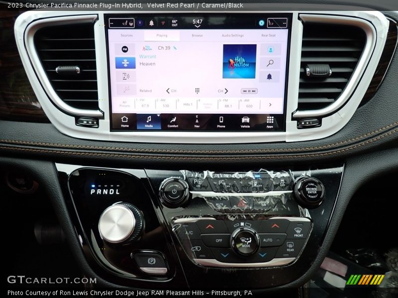Velvet Red Pearl / Caramel/Black 2023 Chrysler Pacifica Pinnacle Plug-In Hybrid