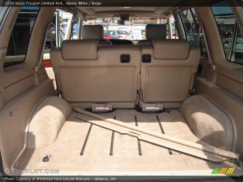 Alpine White / Beige 2000 Isuzu Trooper Limited 4x4