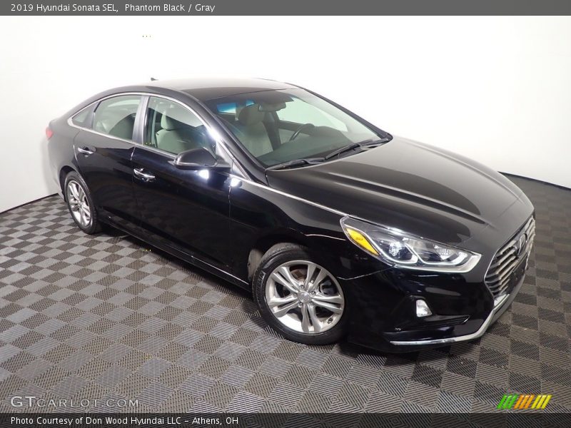 Phantom Black / Gray 2019 Hyundai Sonata SEL
