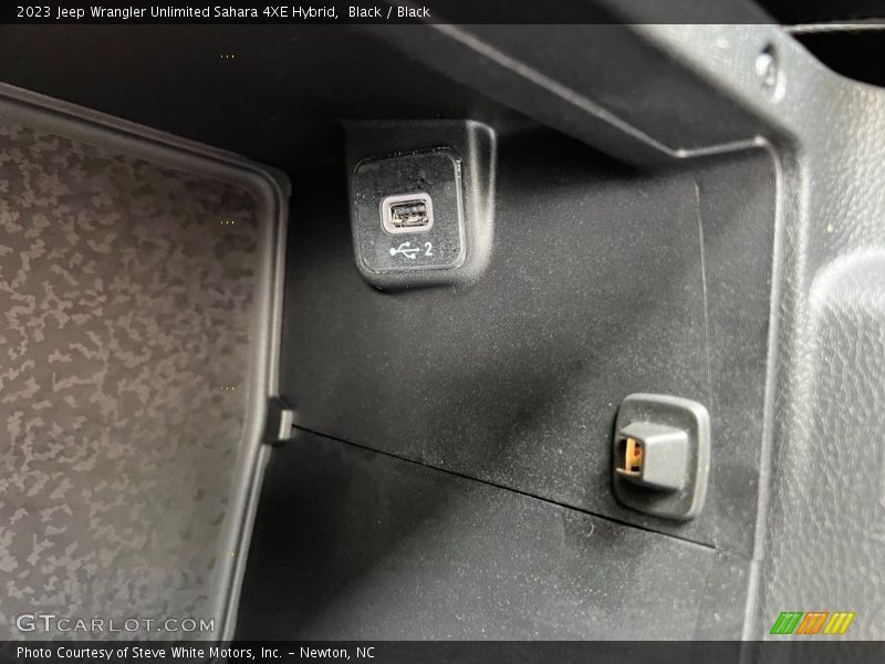 Black / Black 2023 Jeep Wrangler Unlimited Sahara 4XE Hybrid