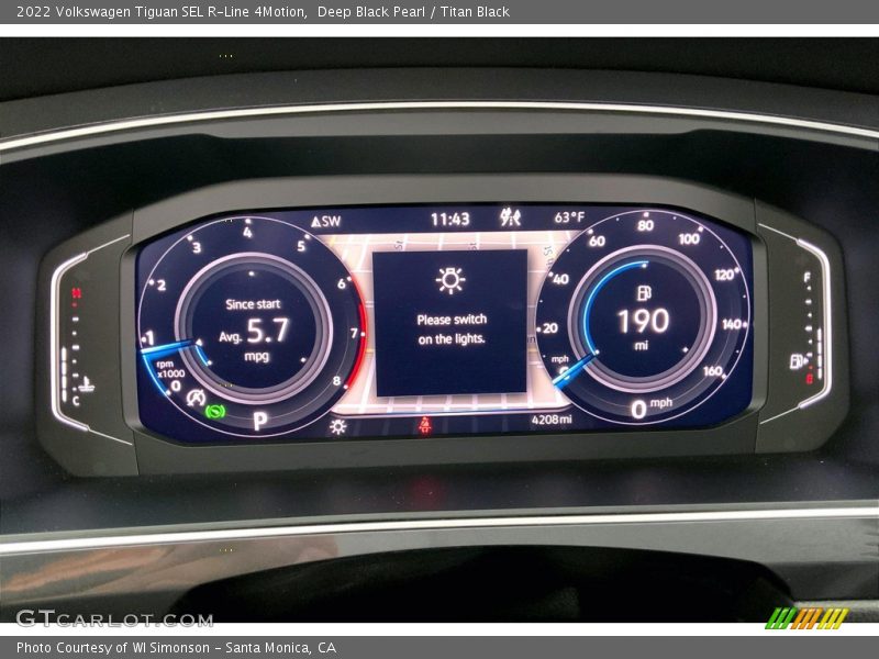  2022 Tiguan SEL R-Line 4Motion SEL R-Line 4Motion Gauges