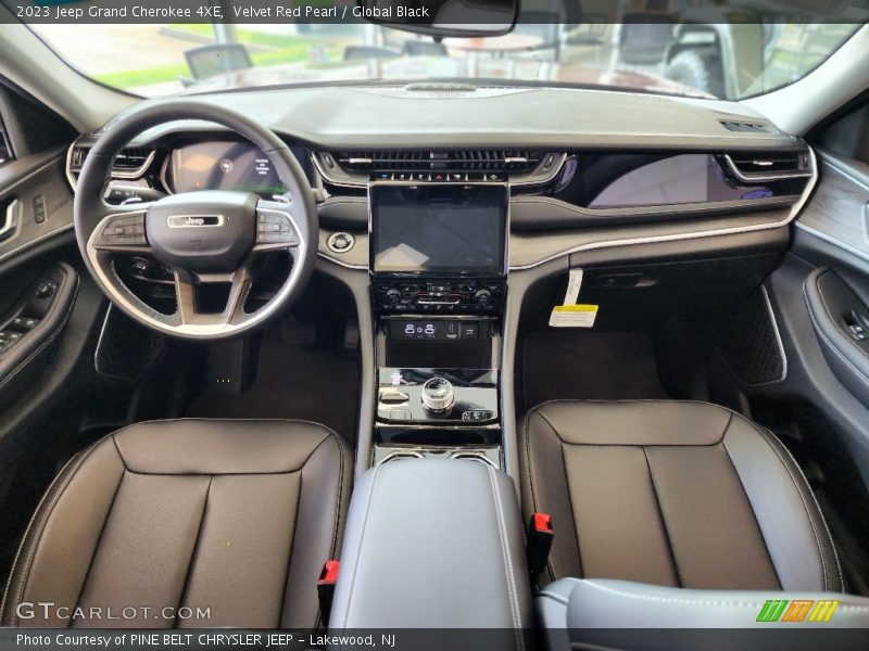 Velvet Red Pearl / Global Black 2023 Jeep Grand Cherokee 4XE