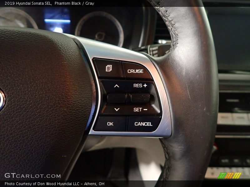 Phantom Black / Gray 2019 Hyundai Sonata SEL