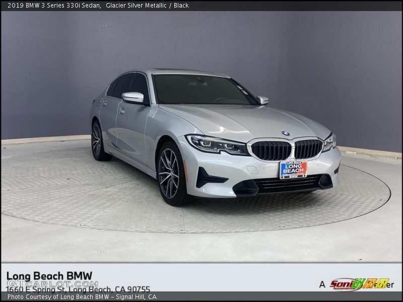 Glacier Silver Metallic / Black 2019 BMW 3 Series 330i Sedan