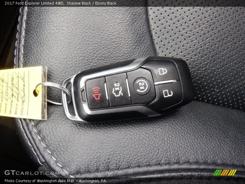 Shadow Black / Ebony Black 2017 Ford Explorer Limited 4WD