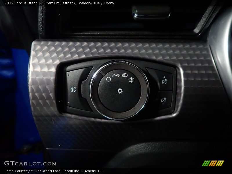 Velocity Blue / Ebony 2019 Ford Mustang GT Premium Fastback