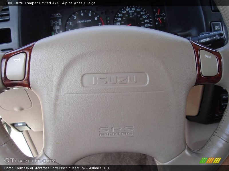 Alpine White / Beige 2000 Isuzu Trooper Limited 4x4