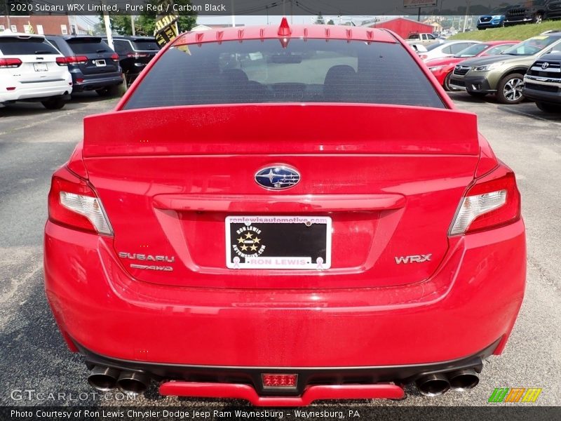 Pure Red / Carbon Black 2020 Subaru WRX Limited
