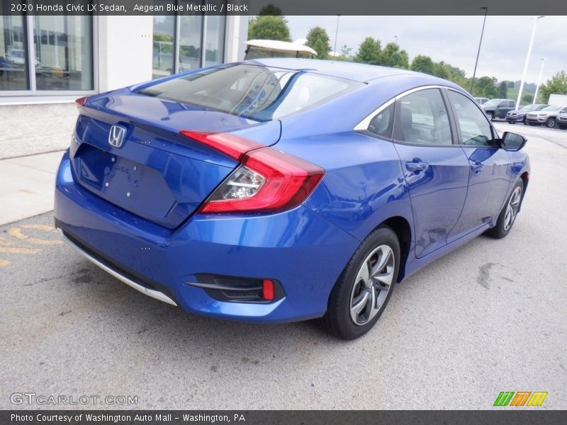 Aegean Blue Metallic / Black 2020 Honda Civic LX Sedan
